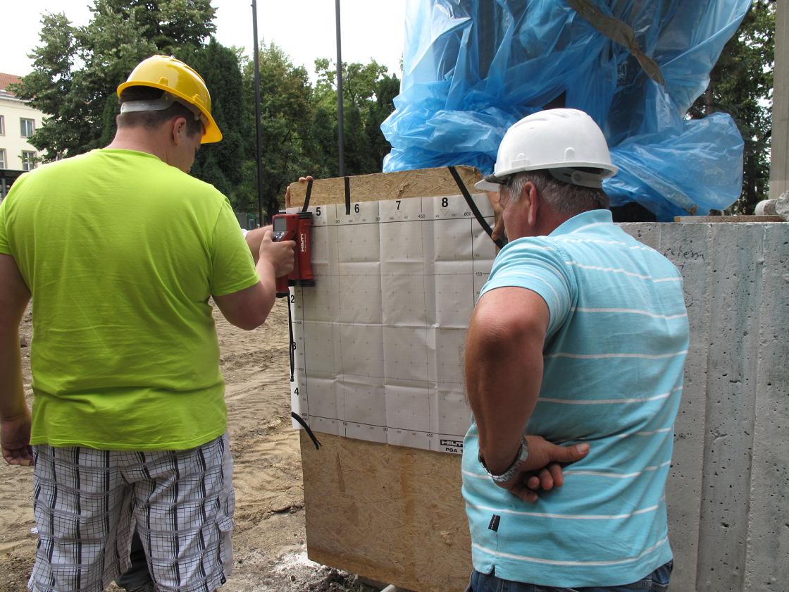 KTK Diamant Kft. Betonvizsgálat Hilti Ferroscan Ps 200-zal